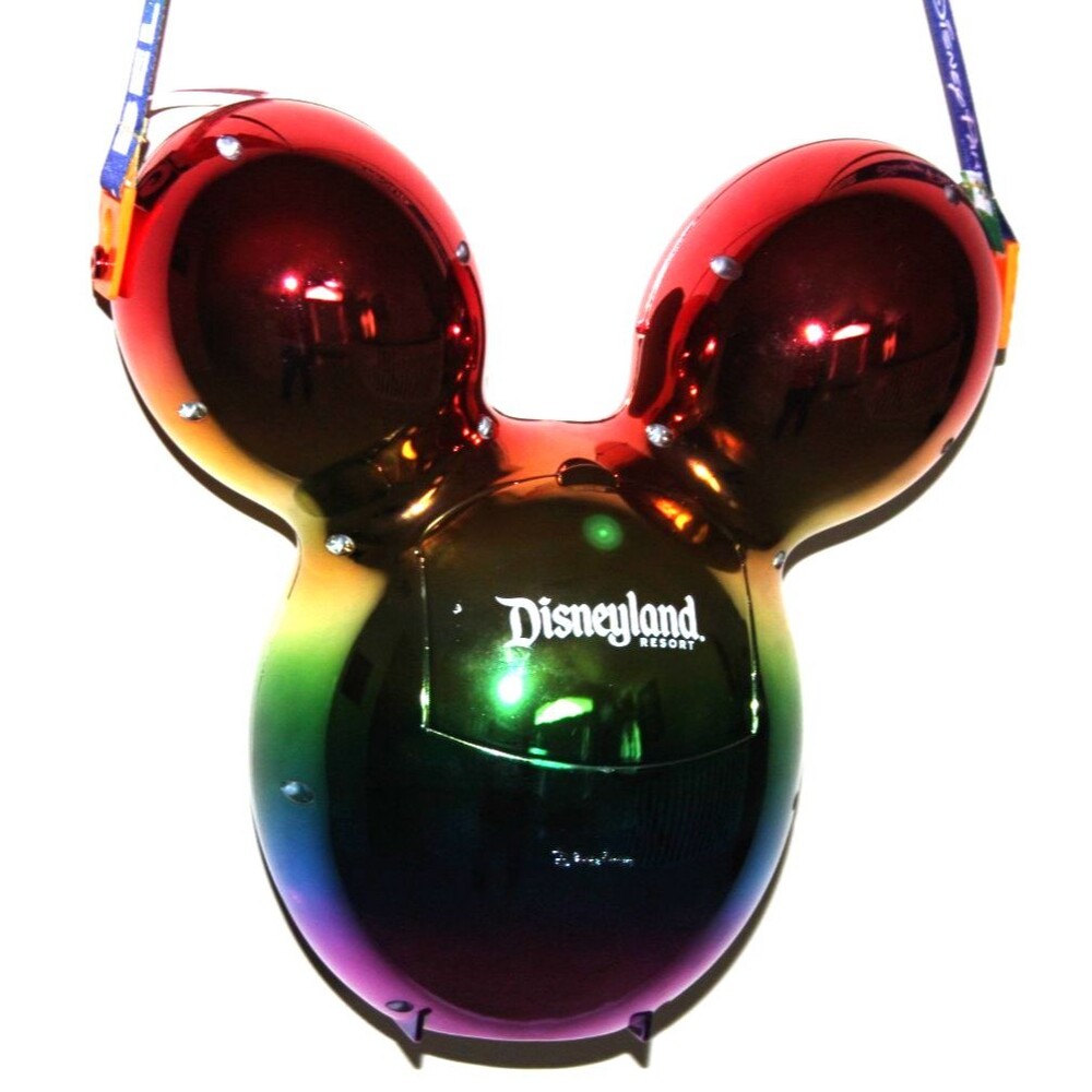 Disneyland Resort Disney Parks Mickey Balloon Popcorn Bucket Metallic Rainbow - Picture 10 of 10